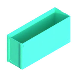 Render of MODULITH 240 Gridfinity Decor Drawer - 1W-2H